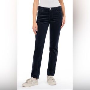 Ralph Lauren Women’s Navy Blue Straight Fit Curdoroy Jeans Size 6 Black Label